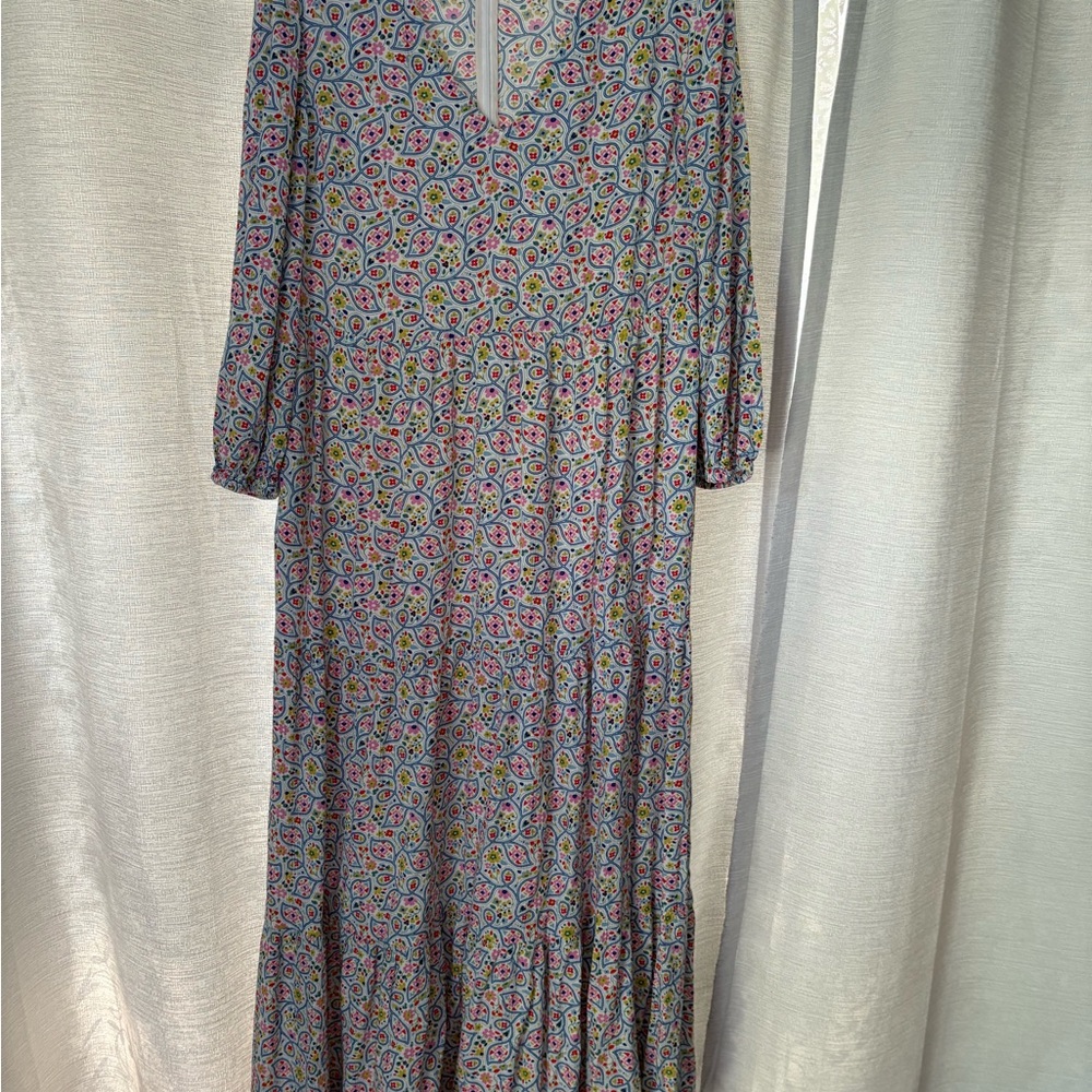 Boden Multicolor Long Sleeve Dress